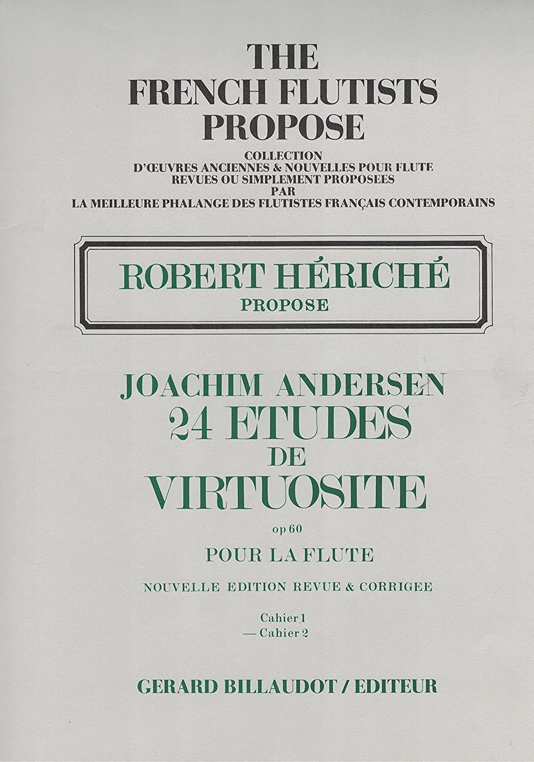 Andersen- 24 Studies in Virtuosity for Flute Op. 60 (Billaudot)