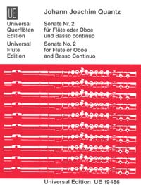 Quantz- Sonata No.2 in C minor for Flute and Basso Continuo (Schott)