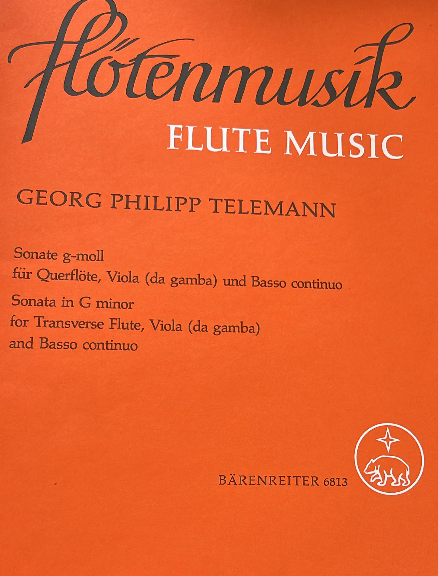 Telemann- Sonata in G minor for Flute, Viola and Basso Continuo