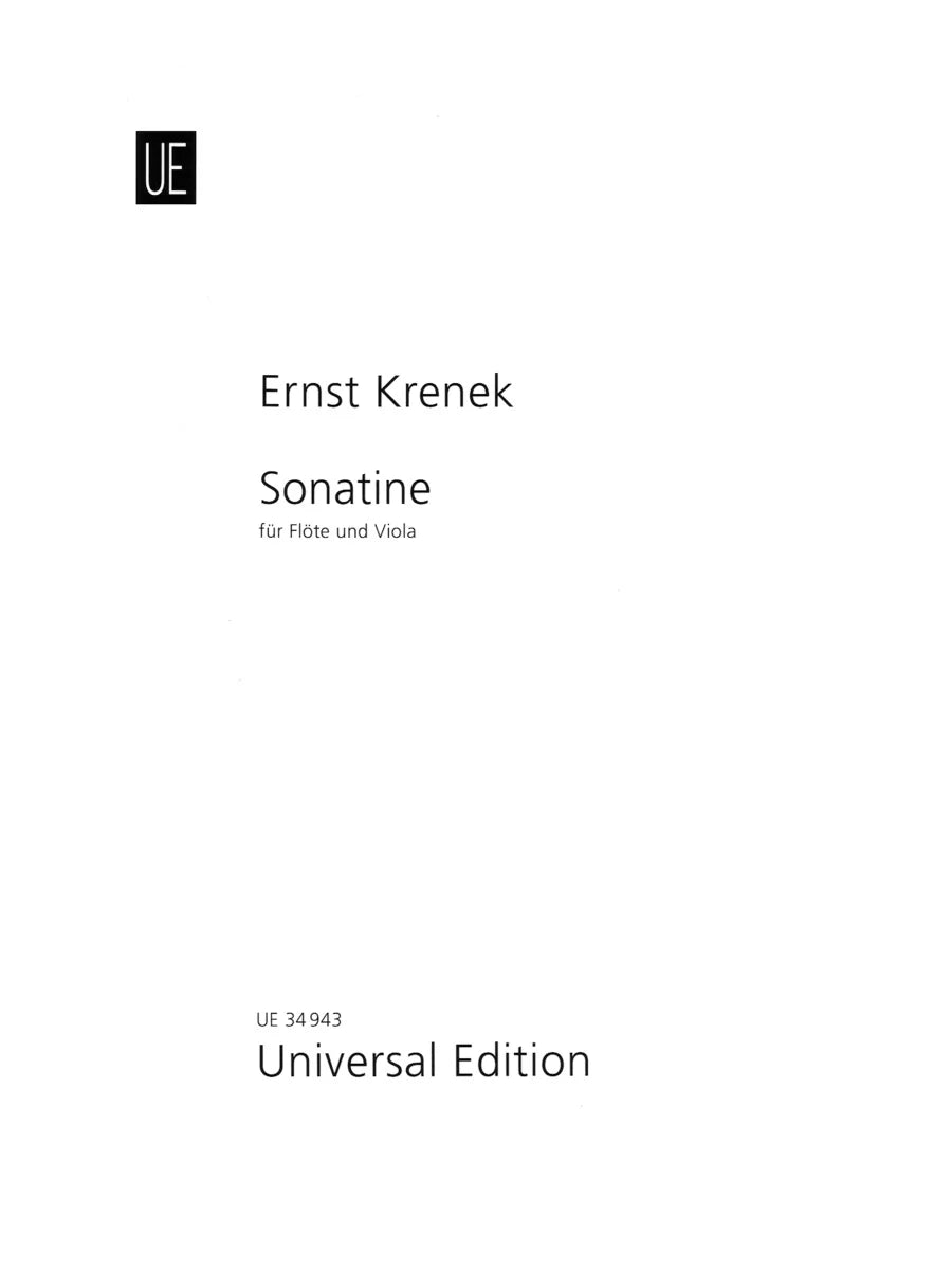 Krenek- Sonatine for Flute and Viola