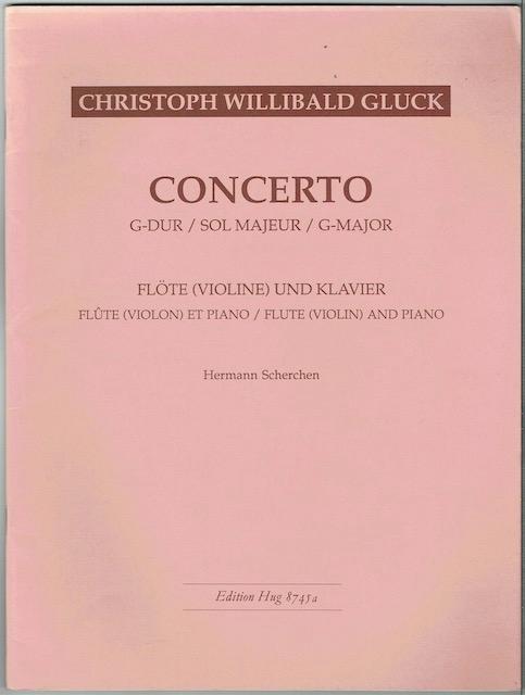 Gluck- Concerto in G Major for Flute or Violin & Piano (HUG)
