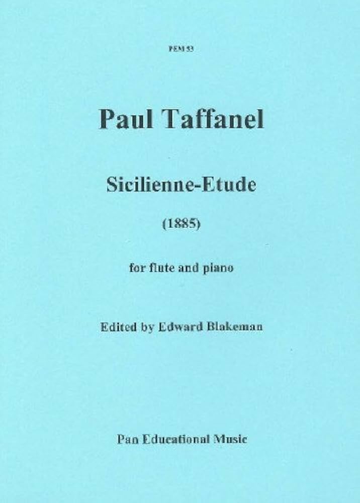 Taffanel- Sicilienne-Etude for Flute and Piano
