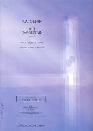 Genin- Air Napolitain Opus 8 for Flute and Piano