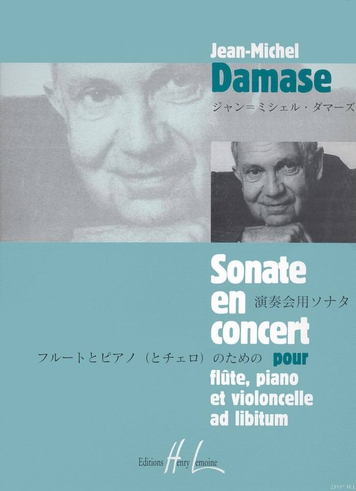 Damase- Sonate en Concert Op.17 for Flute, Piano and Cello ad lib.