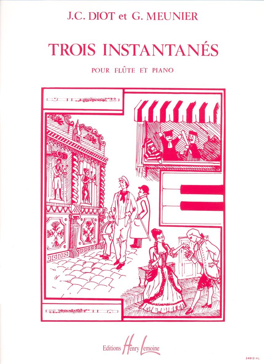 Meunier- Trois Instantanes for Flute and Piano