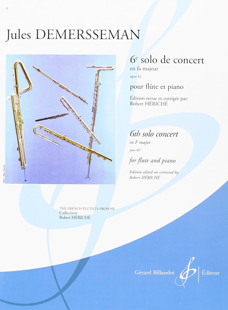 Demersseman- 6th Solo de Concert in F Major Op. 82 for Flute and Piano