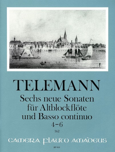 Telemann- Six New Sonatas for Treble Recorder (Flute) and Basso Continuo