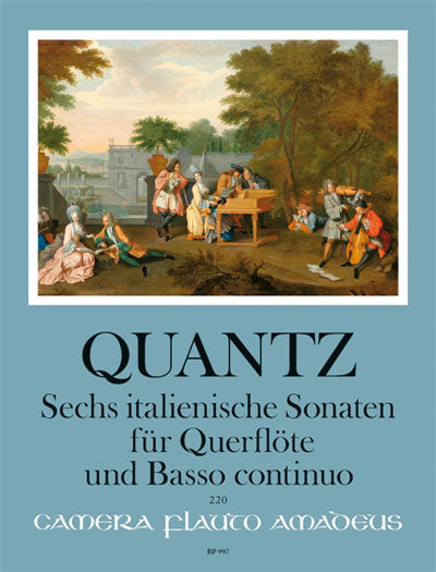 Quantz- 6 Six Italian Sonatas for Flute and Basso Continuo
