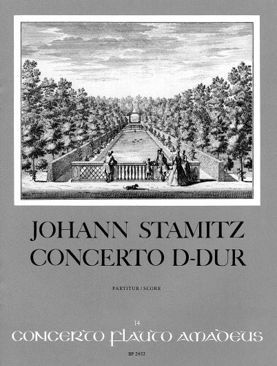 Stamitz- Full score for Stamitz Concerto in D for Flute and Strings