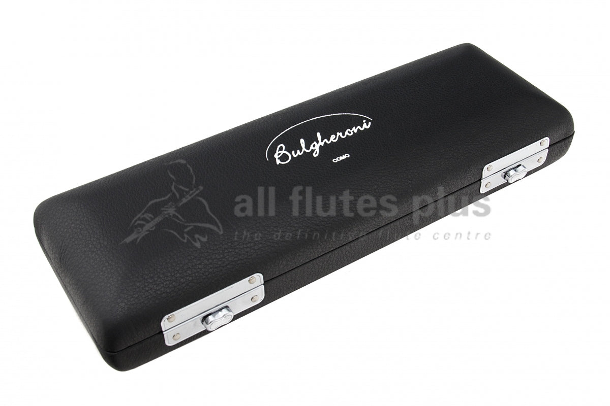 Black Bulgheroni piccolo hard case with Bulgheroni logo on the front