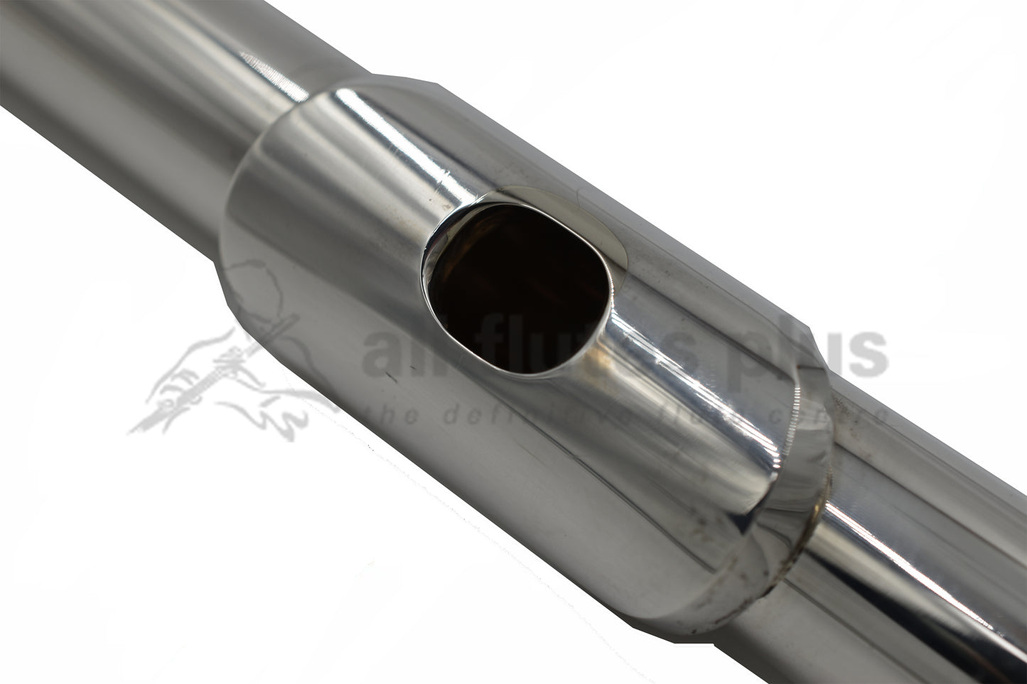 Nagahara .950 Silver Pre-owned Headjoint with 18K White Gold Riser C7944