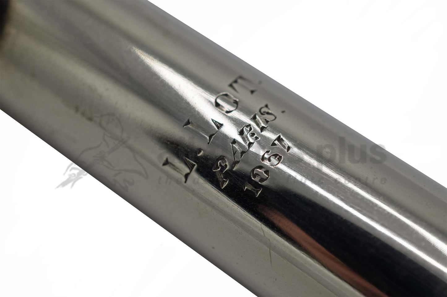 Pre-Owned Engraved as L.Lot Seamed Tube Nickel Headjoint with Silver Lip Plate C7979