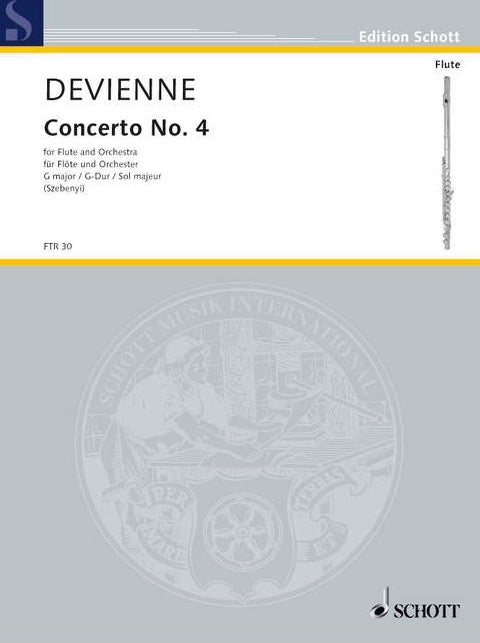 Devienne- Concerto No 4 in G Major for Flute and Piano (Schott)