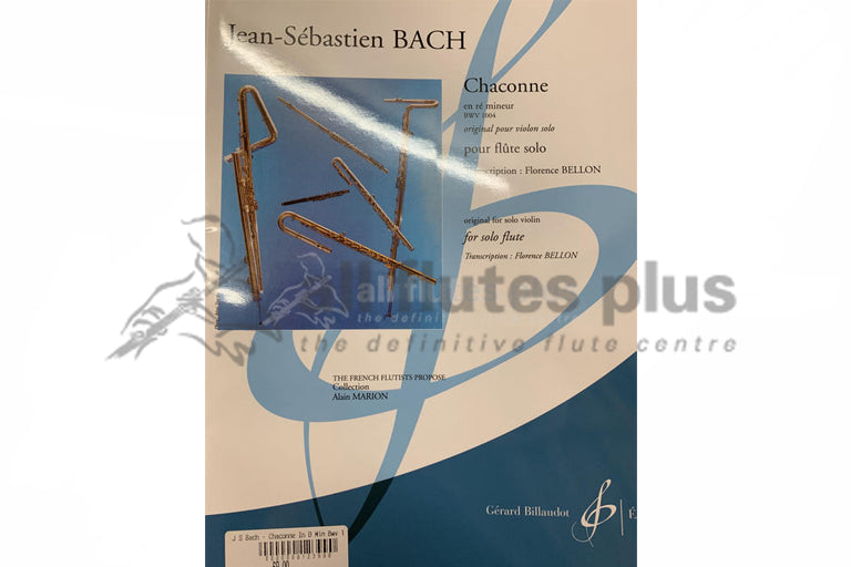 JS Bach Chaconne in D Minor BWV1004 for Solo Flute- Billaudot