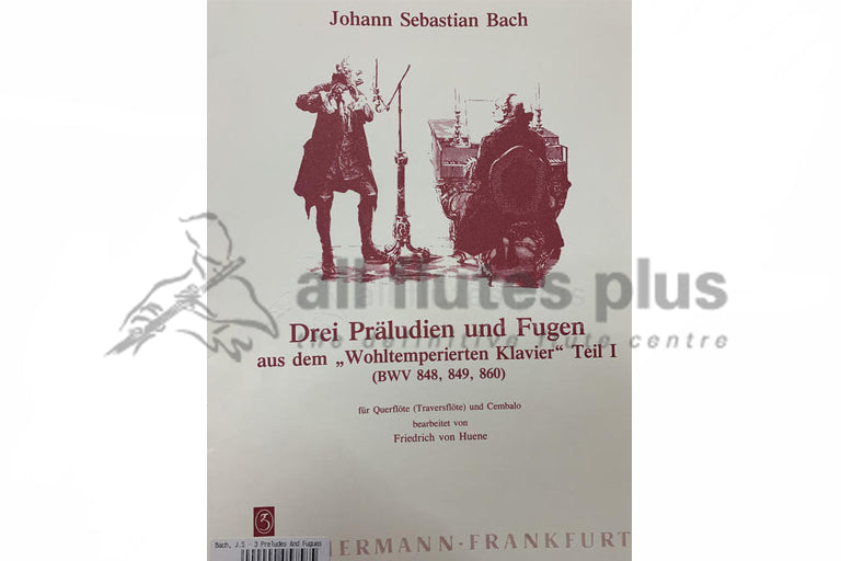 JS Bach Three Preludes and Fugues-Flute and Harpsichord