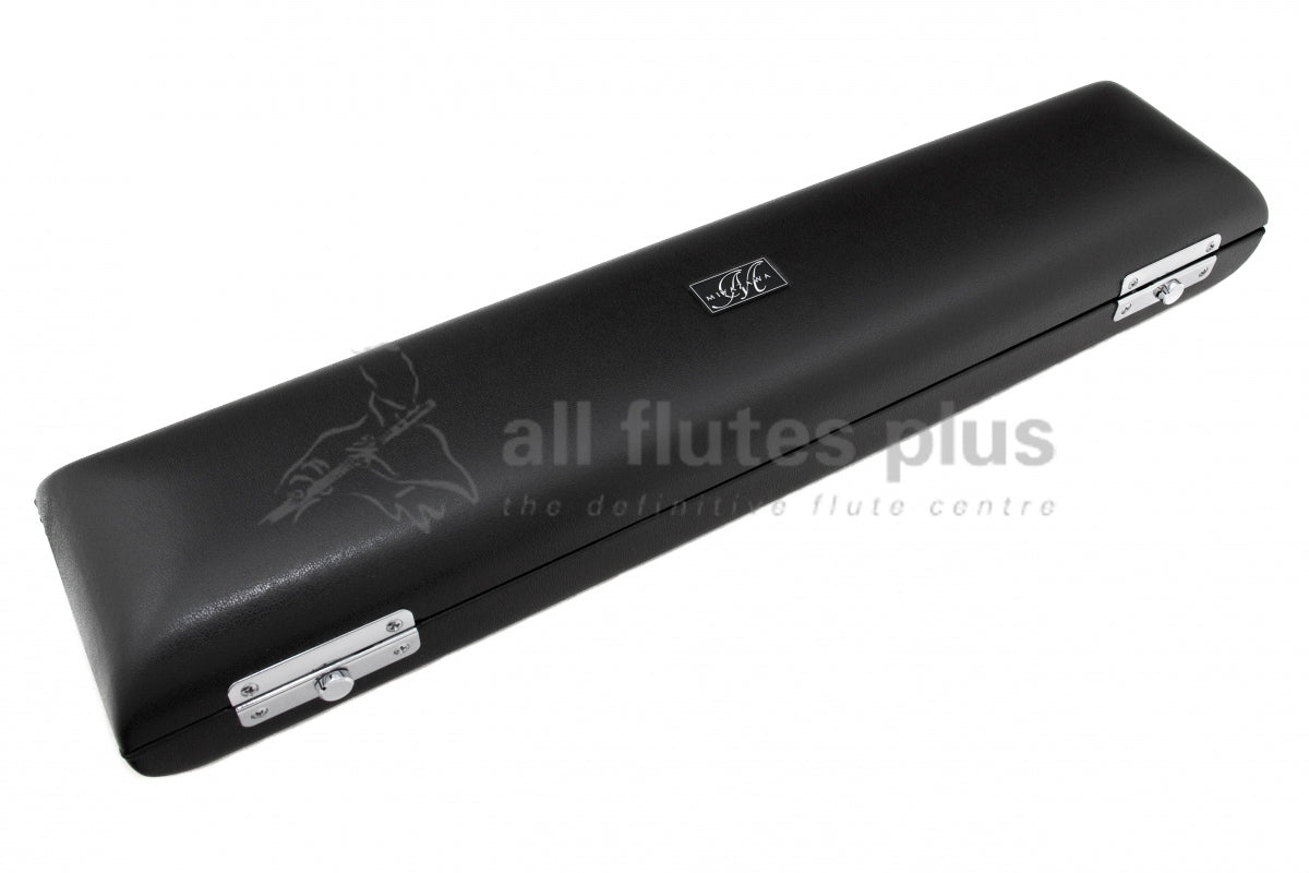 Miyazawa 102 faux leather bound hard case with Miyazawa logo on the top