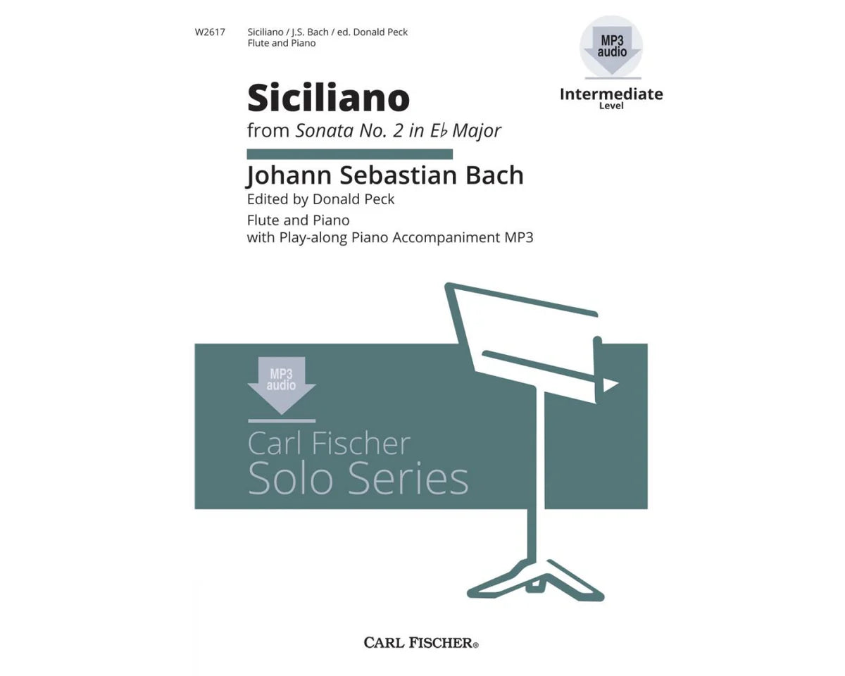 JS Bach Siciliano from Sonata No 2 in Eb Major-Flute and Piano