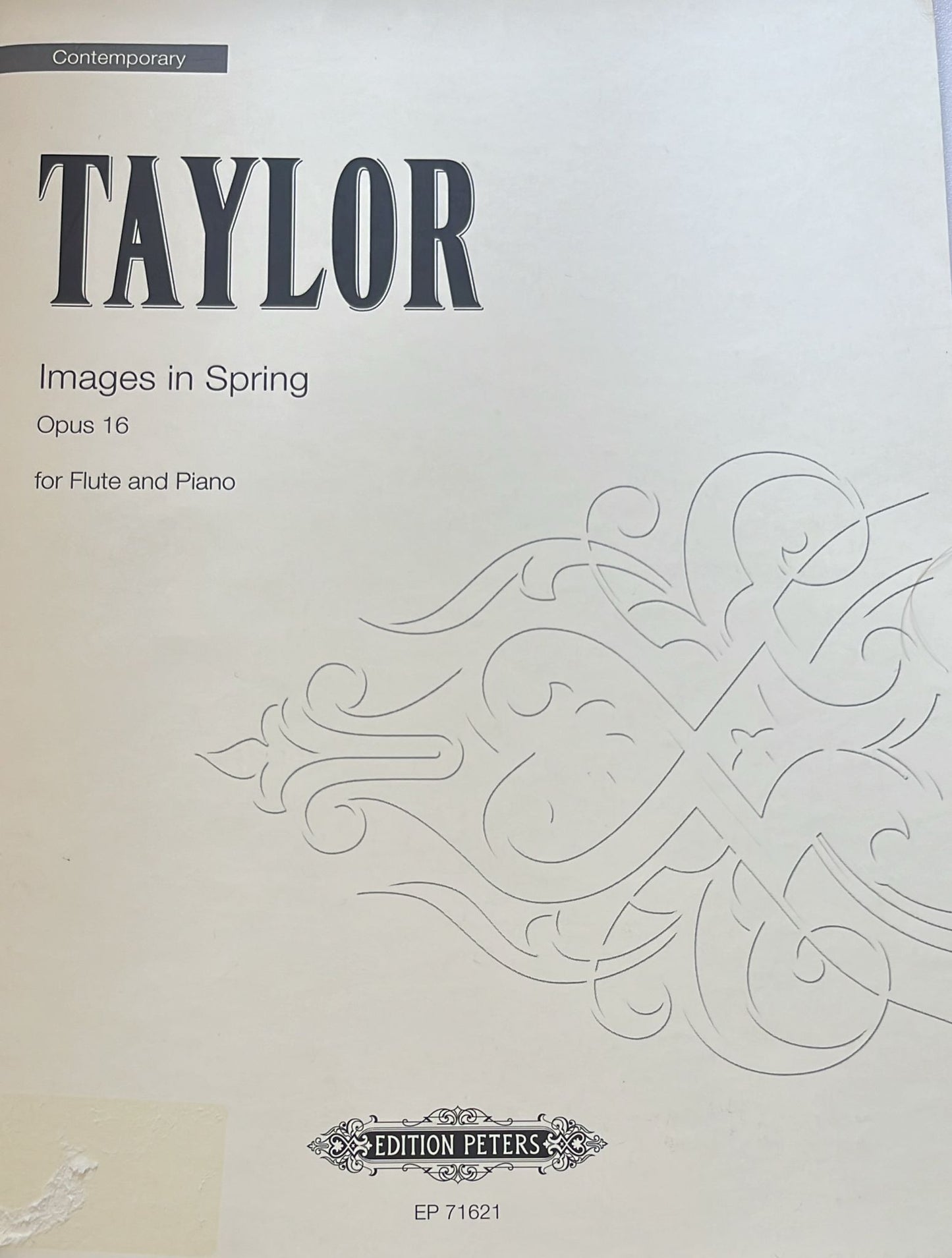 Taylor- Images in Spring for Flute and Piano