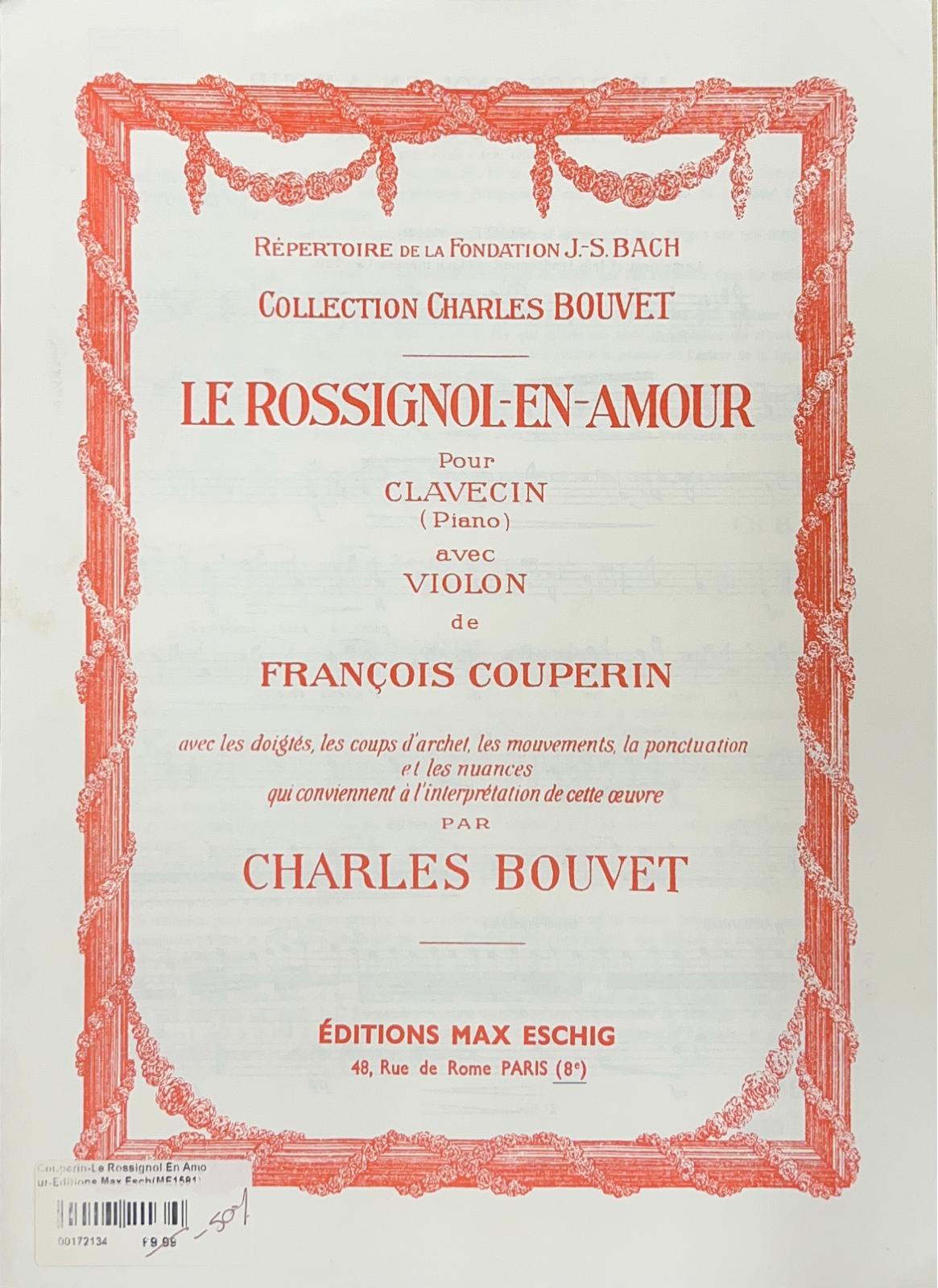 Couperin- Le Rossignol-en-Amour for Flute and Piano