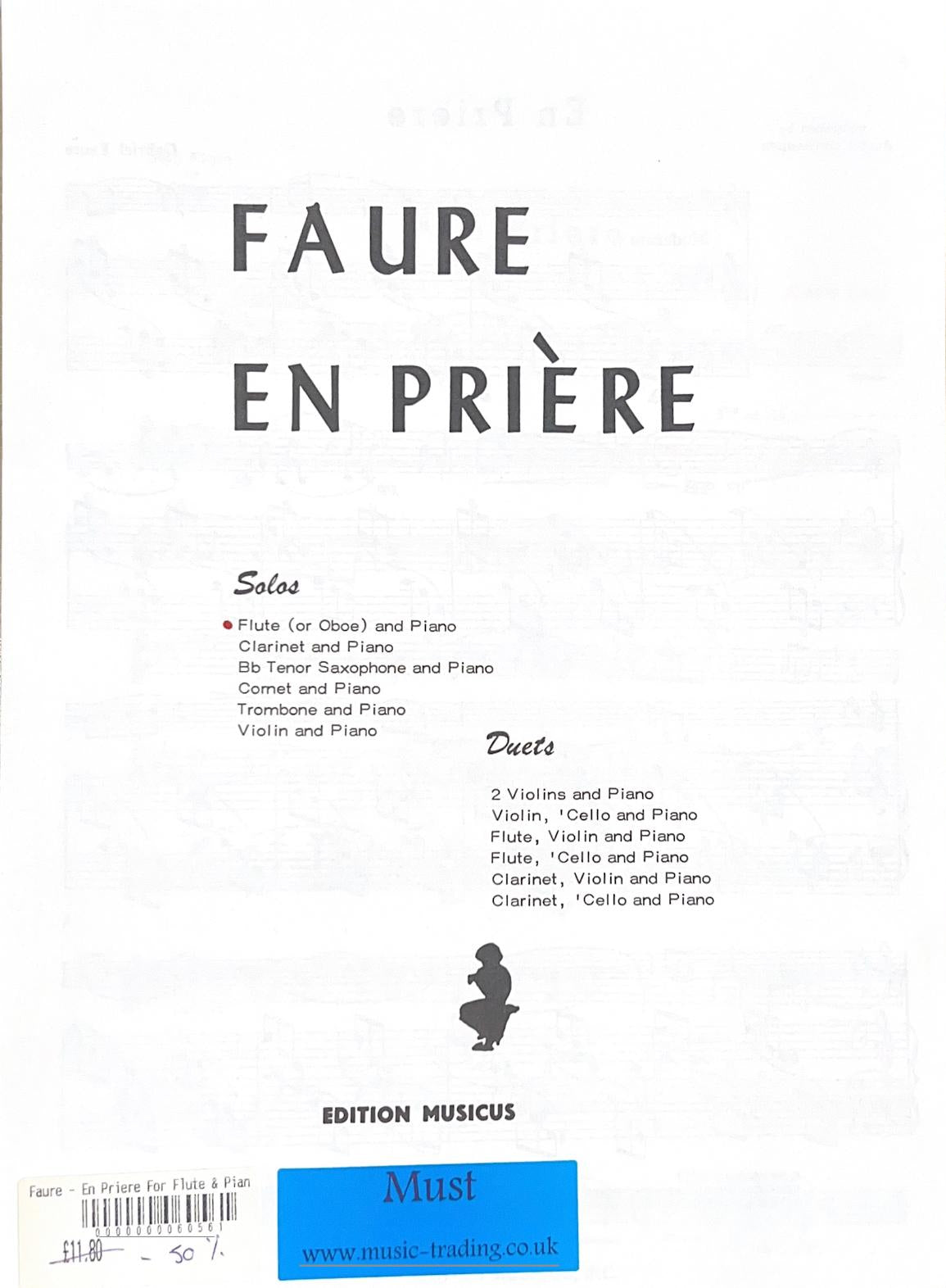 Fauré- En Priere for Flute and Piano