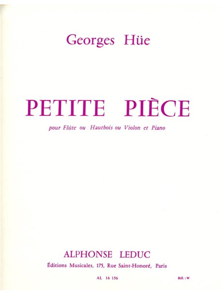 Hue- Petite Piece for Flute and Piano