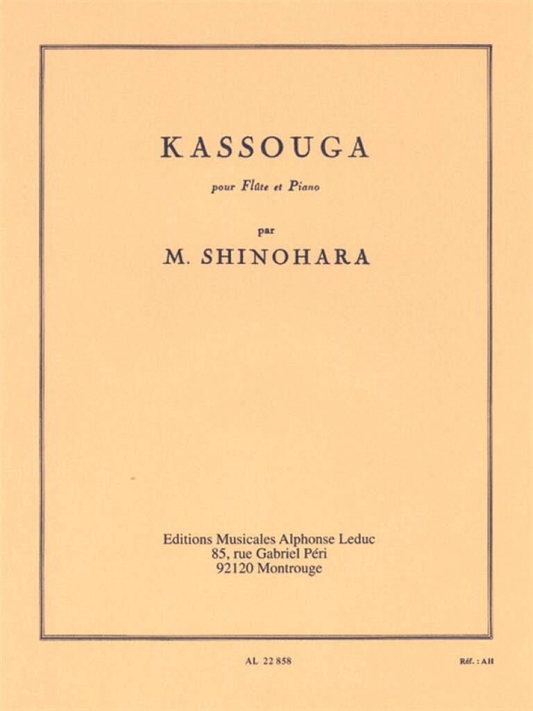 Shinohara- Kassouga for Flute and Piano