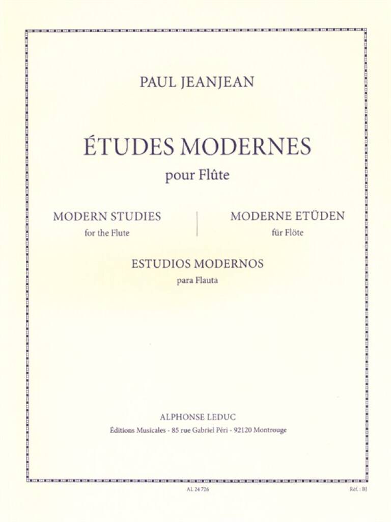 Jeanjean- Modern Studies for Flute (Leduc)