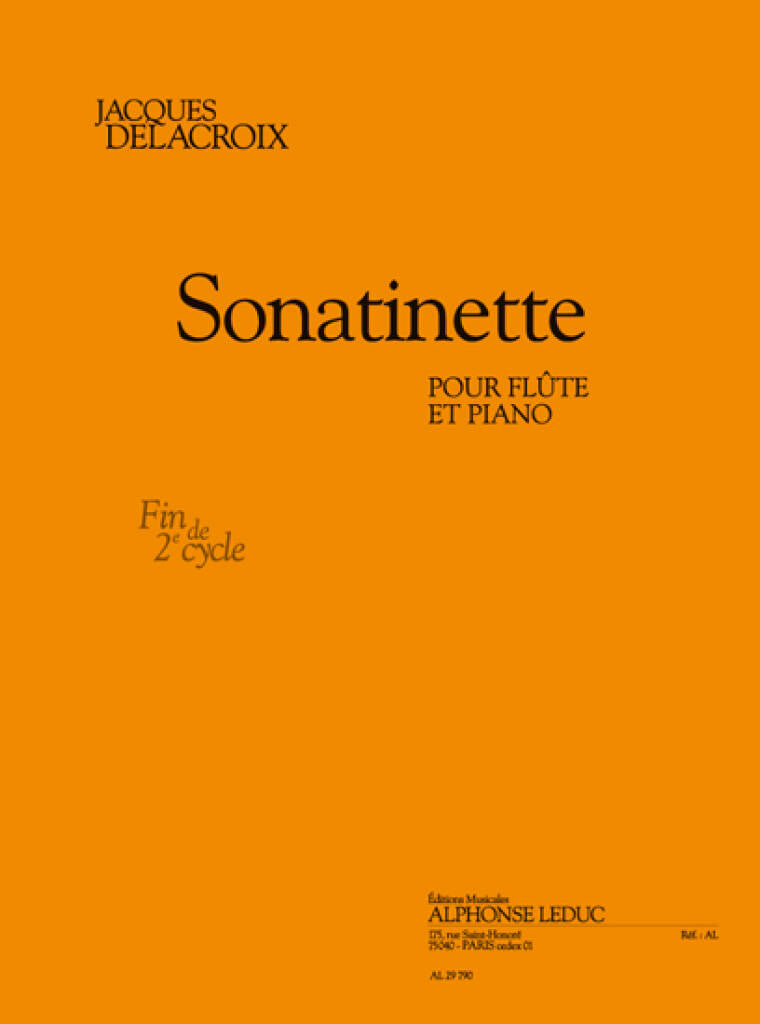 Delacroix- Sonatinette for Flute & Piano