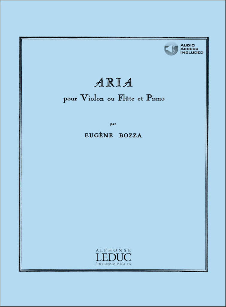 Bozza Aria for Flute and Piano