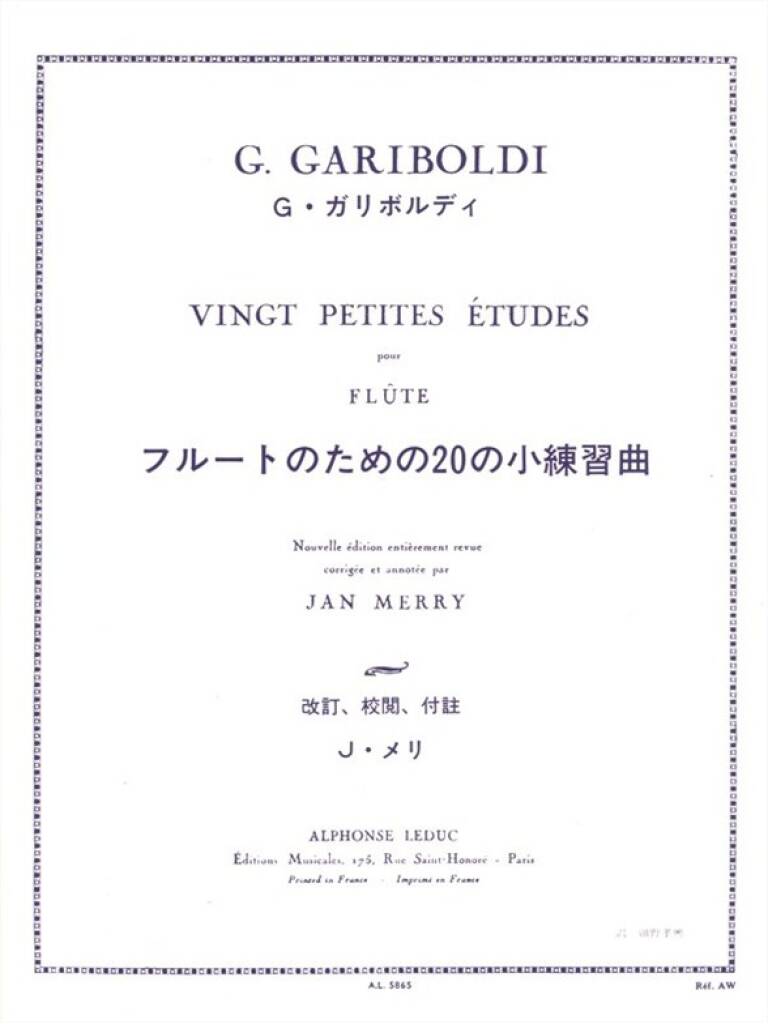 Gariboldi- 20 Petites Etudes for Flute (Leduc)