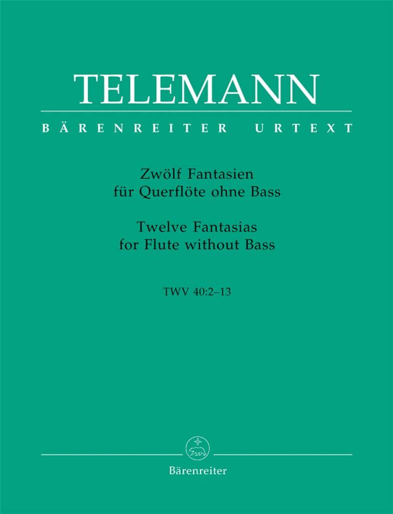 Telemann- Twelve Fantasias For Flute Without Bass TWV 40:2-13 (Bärenreiter)