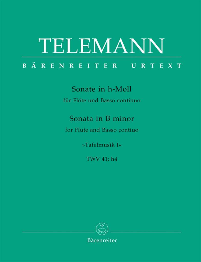 Telemann- Sonata from ‘Tafelmusik’ TWV 41:h4 for Flute and Basso Continuo (Barenreiter)