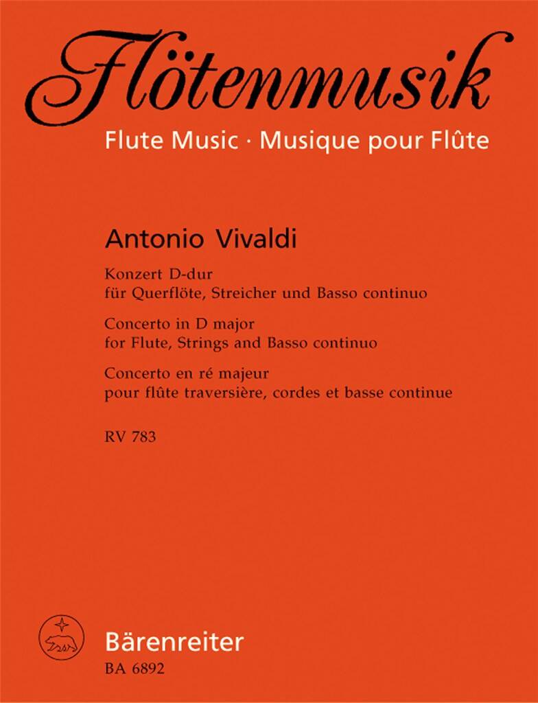 Vivaldi- Concerto in D Major RV783 for Flute and Piano