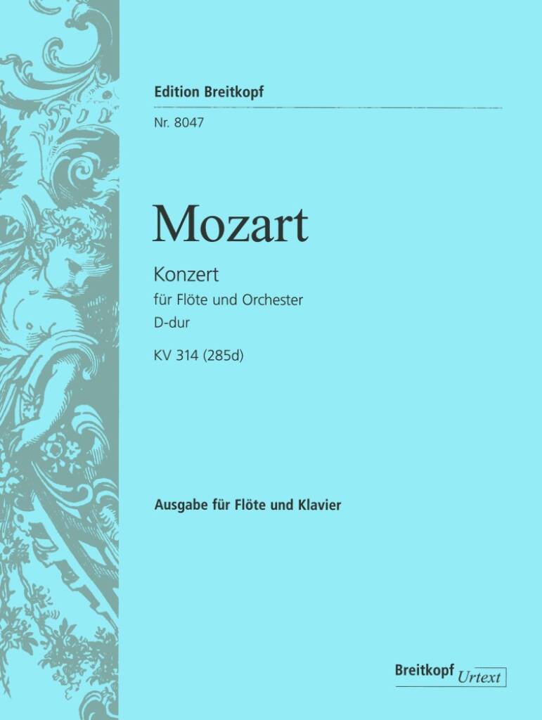 Mozart- Concerto in D Major KV314 for Flute and Piano (Edition Breitkopf)