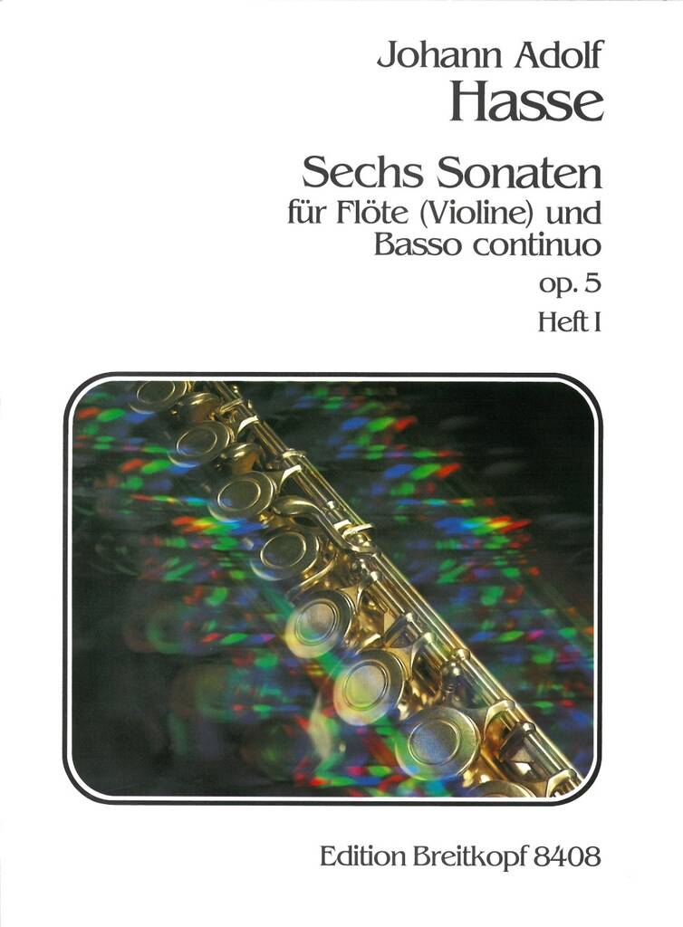 Hasse- Six Sonatas Op 5 for Flute and Basso Continuo