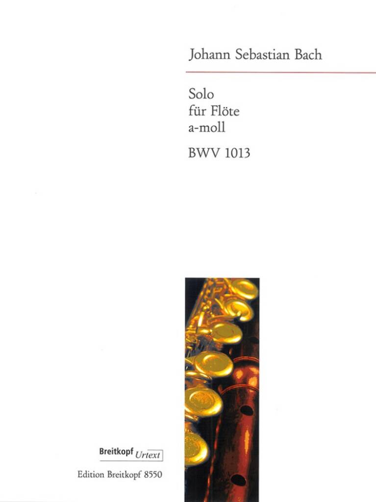 JS Bach Partita BWV1013 for Solo Flute- Breitkopf
