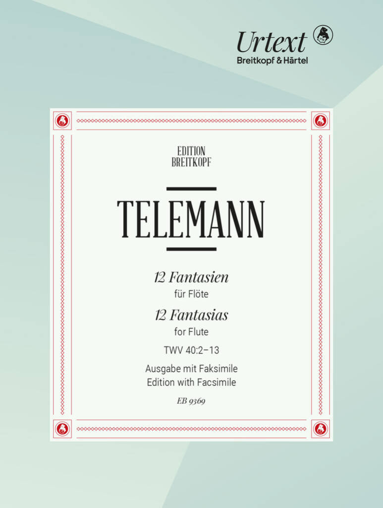 Telemann 12 Fantasias for Solo Flute (Breitkopf)