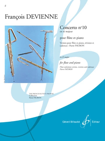 Devienne- Concerto No 10 in D Major-Flute and Piano (Billaudot)