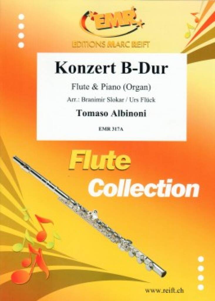 Albinoni Concerto in B Flat Major-Flute and Piano-EMR