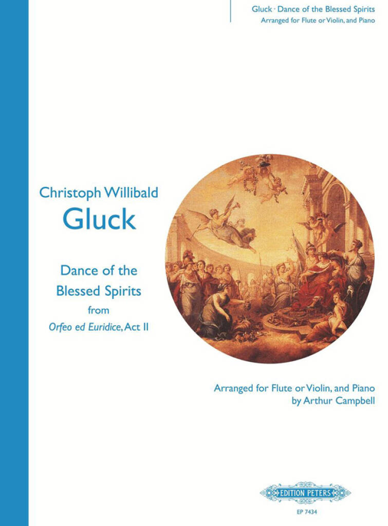 Gluck- Dance of the Blessed Spirits for Flute and Piano (Peters)