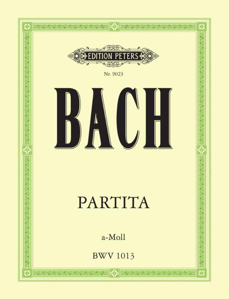 JS Bach Partita in A minor BWV 1013 for Solo Flute- Edition Peters