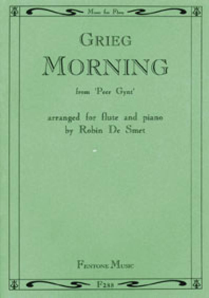 Grieg Morning from Peer Gynt for Flute and Piano