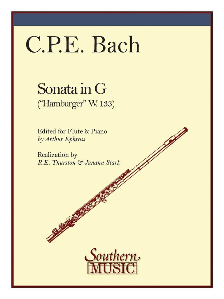 CPE Bach- Sonata in G “Hamburger” W.133 for Flute and Piano (SMC)