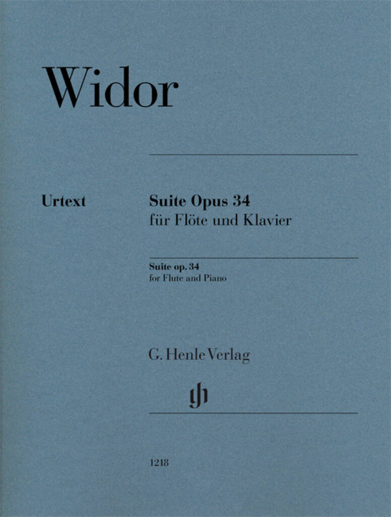 Widor- Suite Op.34 for Flute and Piano (Henle)