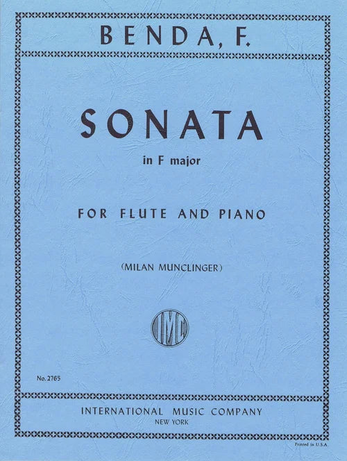 Benda Sonata in F major-Flute and Piano