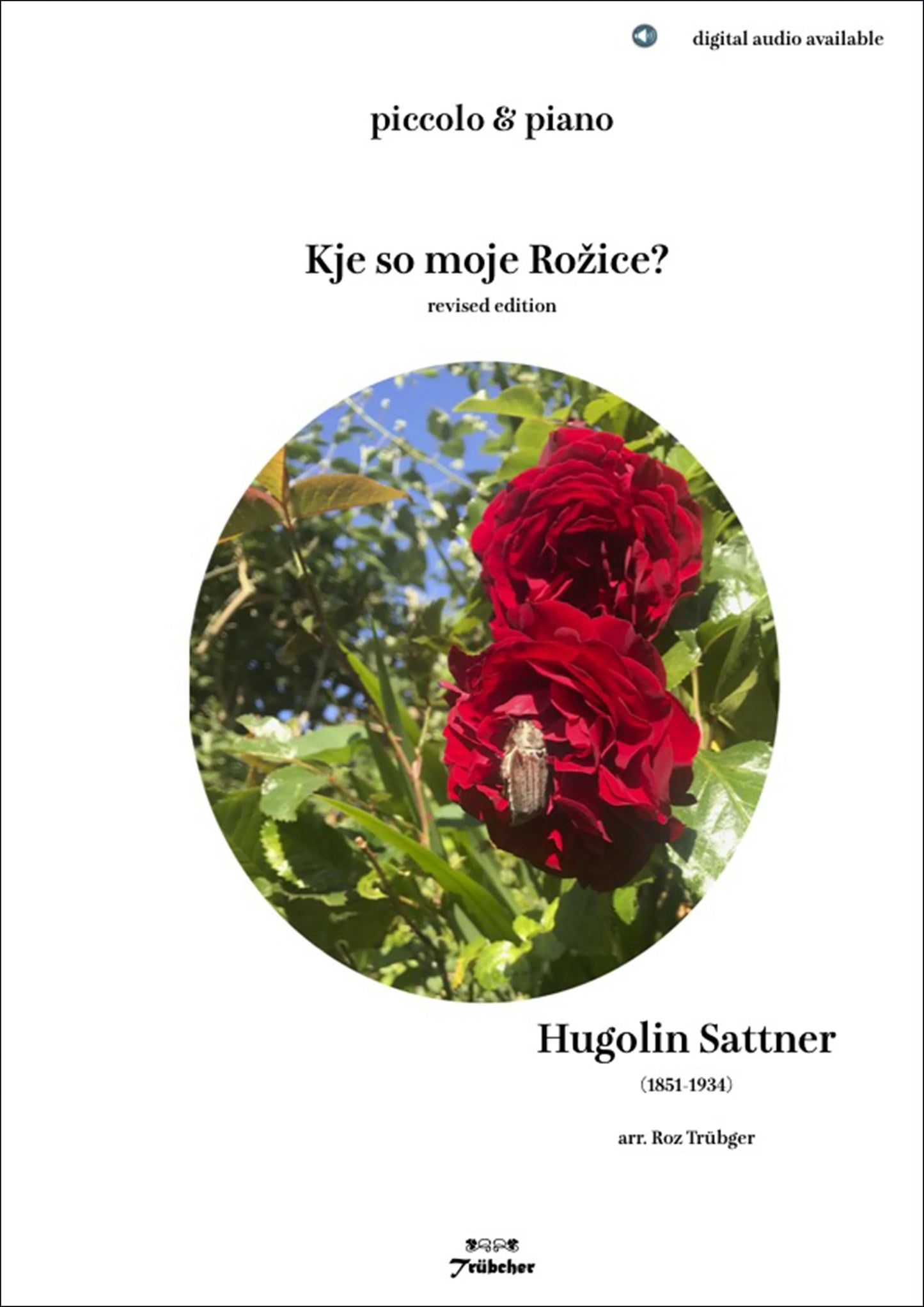 Kje so moje Rozice by Sattner for Piccolo & Piano