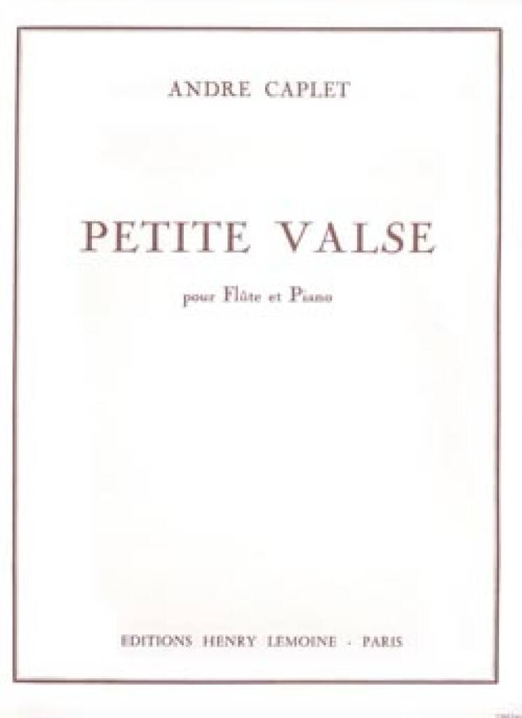 Caplet- Petite Valse for Flute and Piano