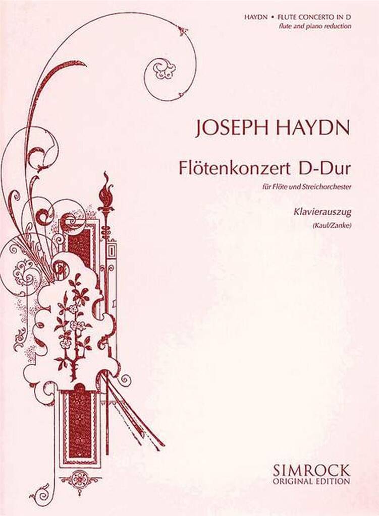 Haydn- Flute Concerto in D Major for Flute & Piano (Simrock Edition)
