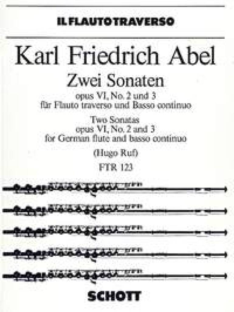Abel Two Sonatas Opus VI for Flute & Basso Continuo
