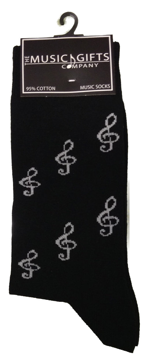 Treble Clef Socks